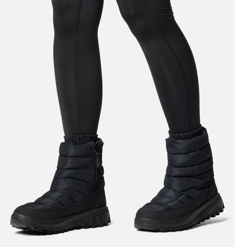 Women's Snowtrot Mid Boot - Wide, Color: Black, Titanium II, image 10