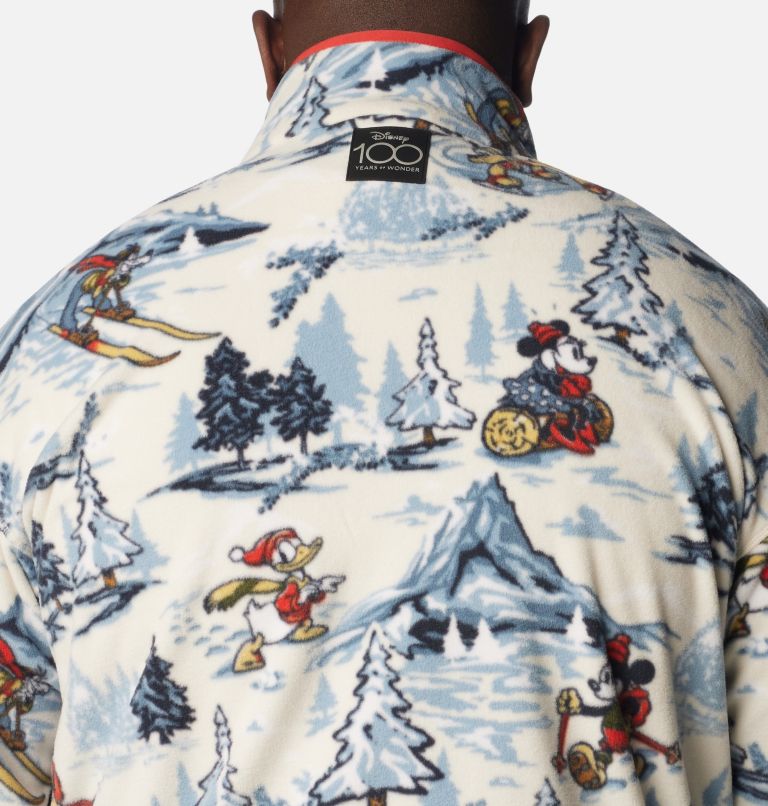 Haut polaire avec demi-fermeture pressionnée Disney100 pour homme - Tailles fortes, Color: Snowcap, image 5