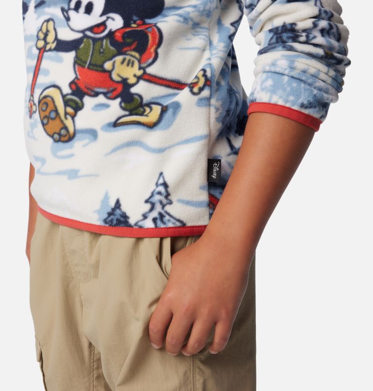 Forro polar Disney100 con cierre medio para niño, Color: Snowcap, image 12