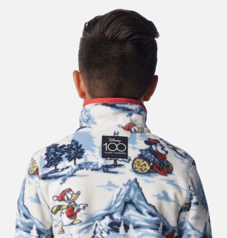 Forro polar Disney100 con cierre medio para niño, Color: Snowcap, image 4