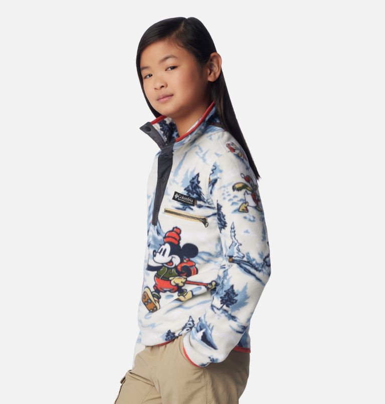 Forro polar Disney100 con cierre medio para niño, Color: Snowcap, image 9