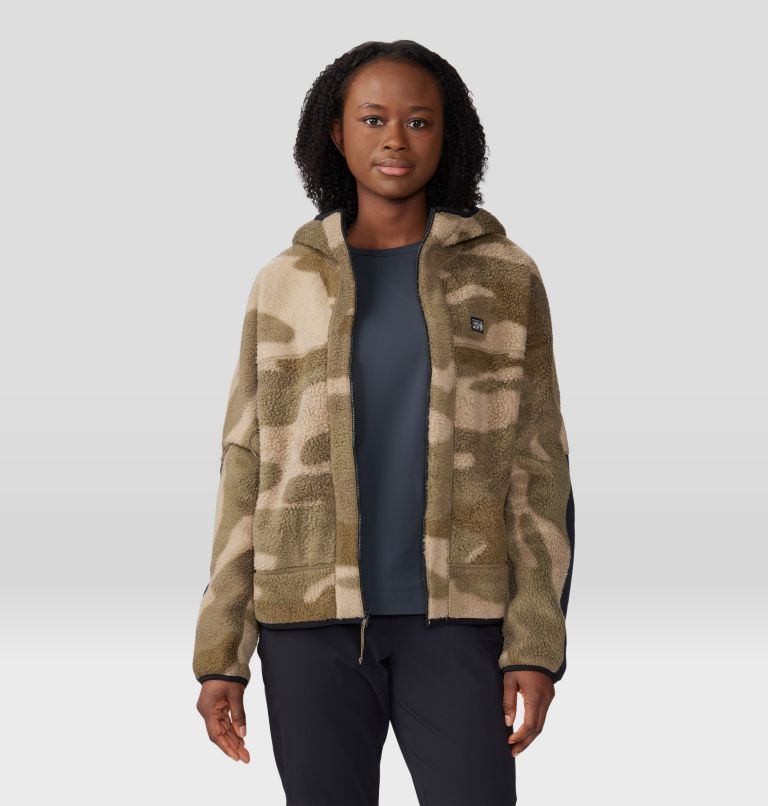 Camo print shop hoodie women's