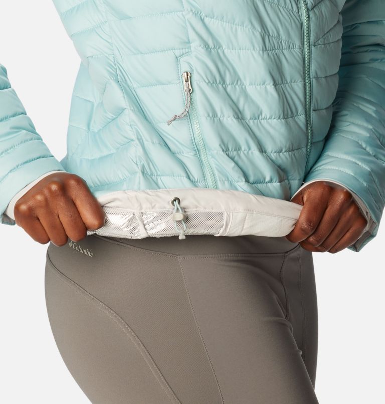W Slope Edge Hooded Jacket | 321 | XL, Color: Aqua Haze, image 7