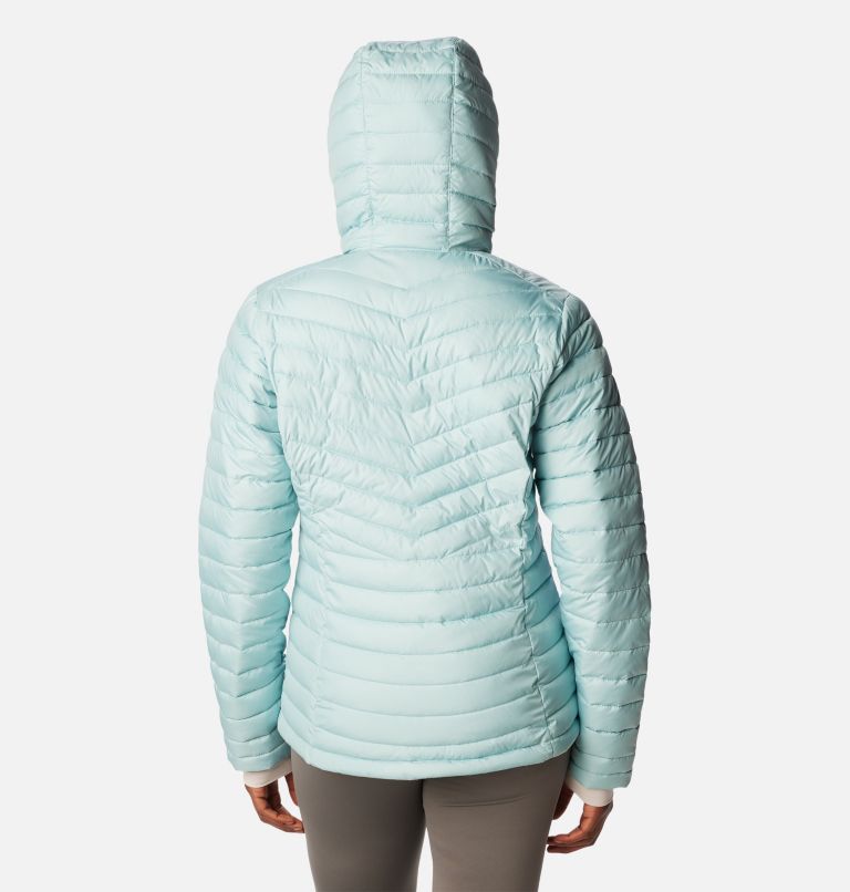 Women's Slope Edge Hooded Jacket, Color: Aqua Haze, image 2
