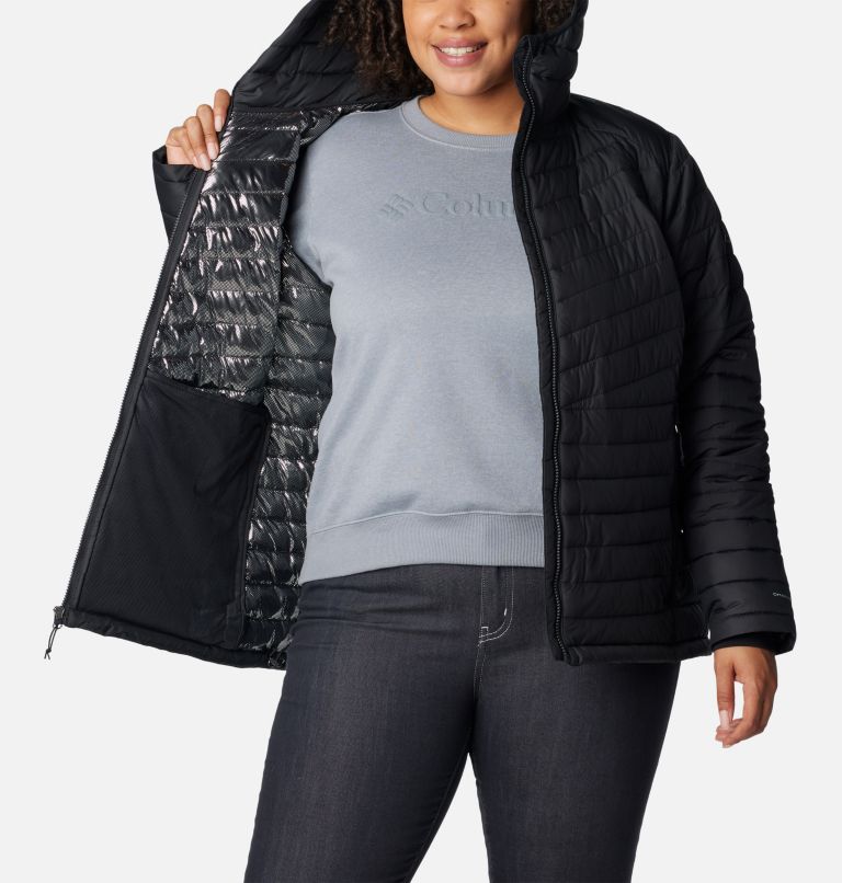 Women's Slope Edge Hooded Jacket - Plus Size, Color: Black, image 5