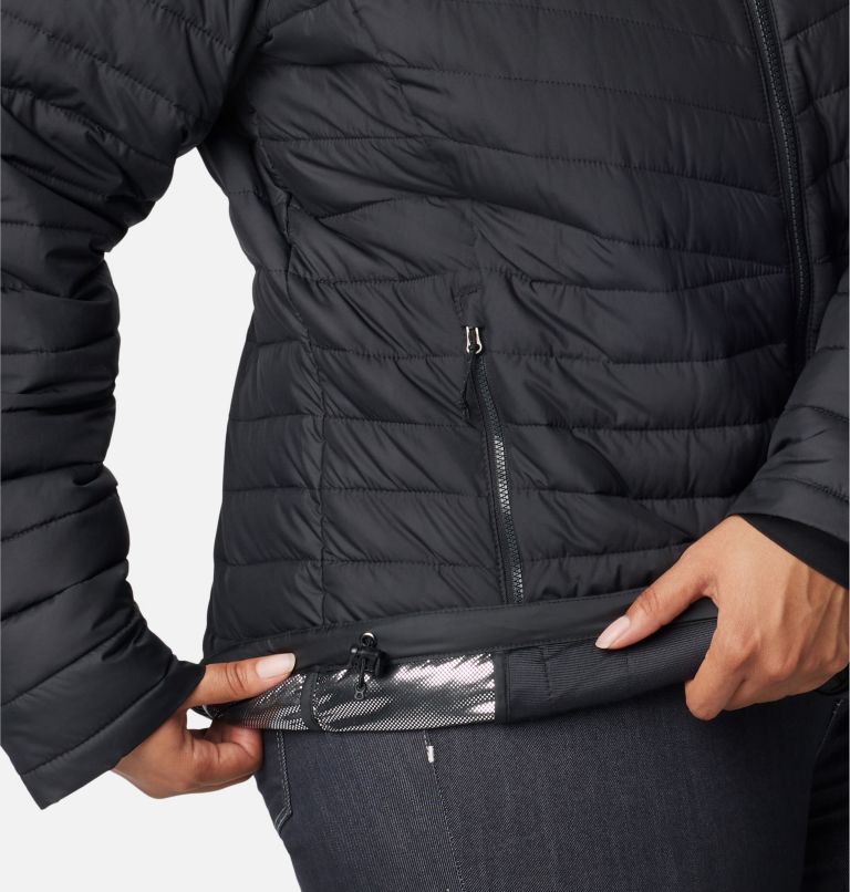 Thumbnail: Women's Slope Edge Hooded Jacket - Plus Size, Color: Black, image 7