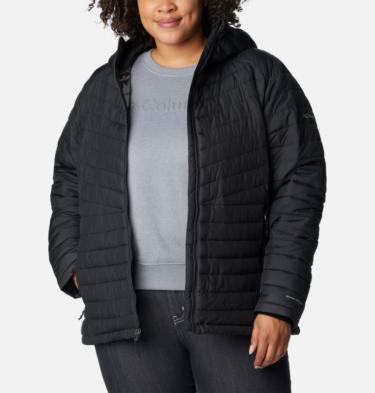 Women's Slope Edge Hooded Jacket - Plus Size, Color: Black, image 8
