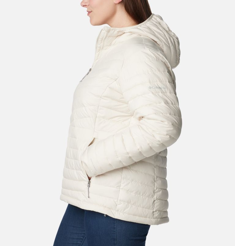 Manteau à capuchon Slope Edge pour femmes – Grandes tailles, Color: Chalk, image 3