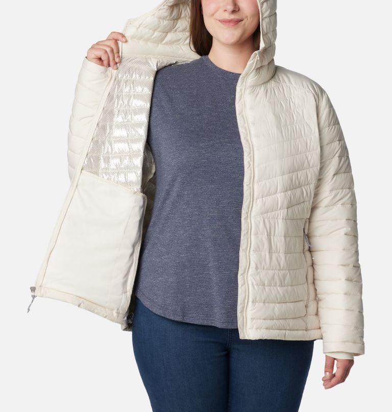 Thumbnail: Manteau à capuchon Slope Edge pour femmes – Grandes tailles, Color: Chalk, image 5