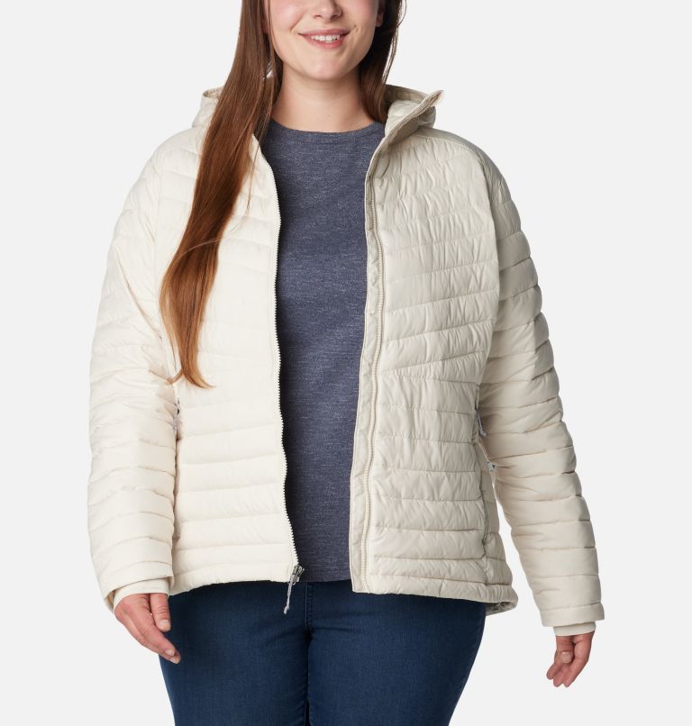 Thumbnail: Manteau à capuchon Slope Edge pour femmes – Grandes tailles, Color: Chalk, image 8