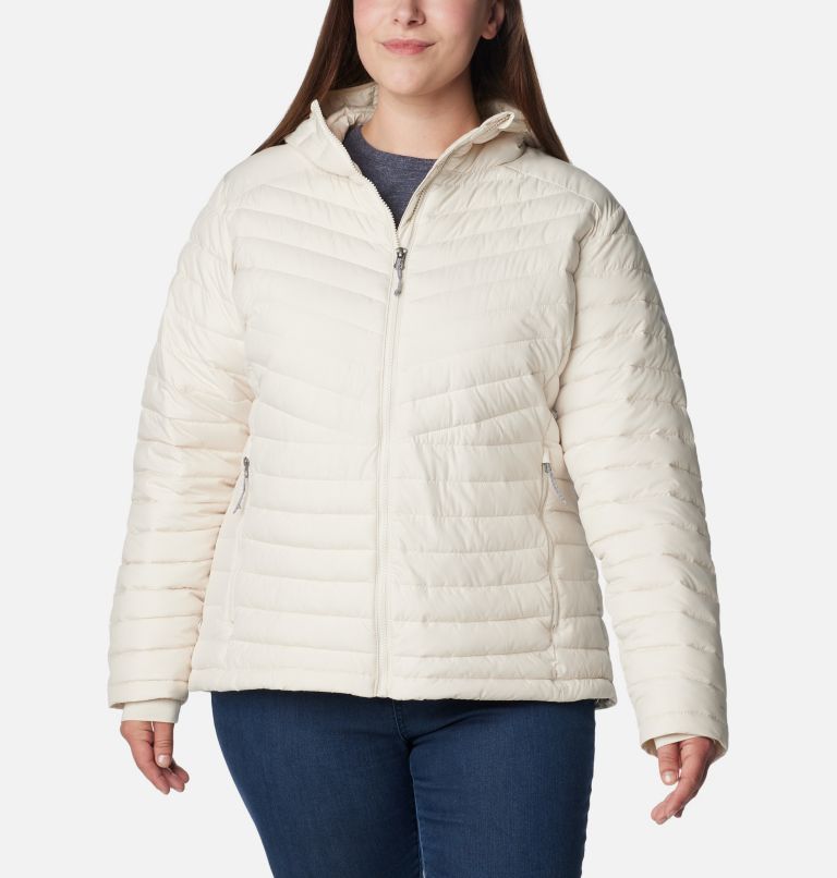 Manteau à capuchon Slope Edge pour femmes – Grandes tailles, Color: Chalk, image 1