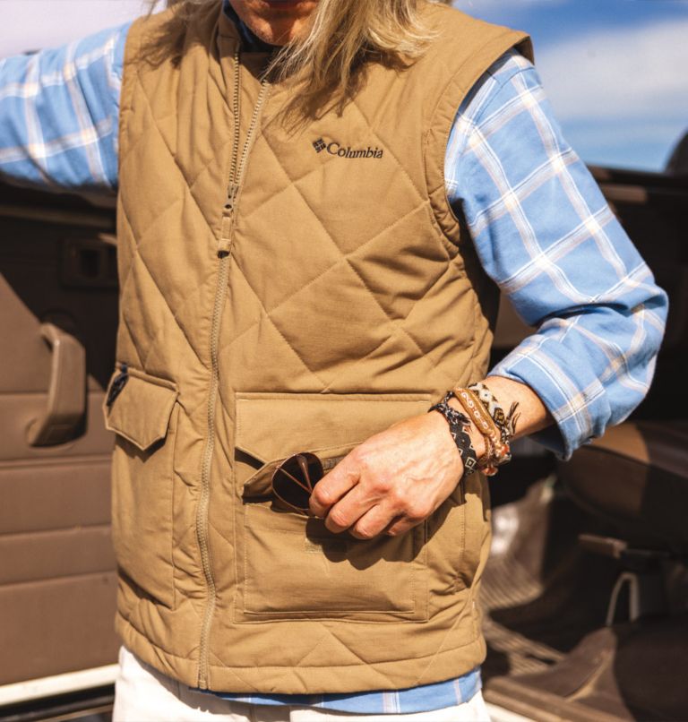Men's Rad Padded Vest, Color: Delta, image 7