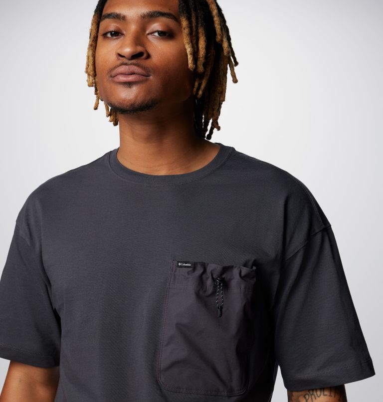 Men's Landroamer Pocket T-Shirt, Color: Shark, image 4