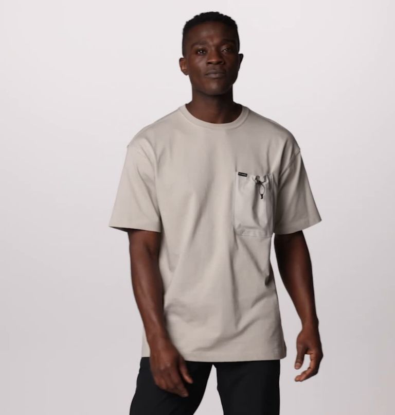 T-shirt avec poche Landroamer pour homme, Color: Flint Grey