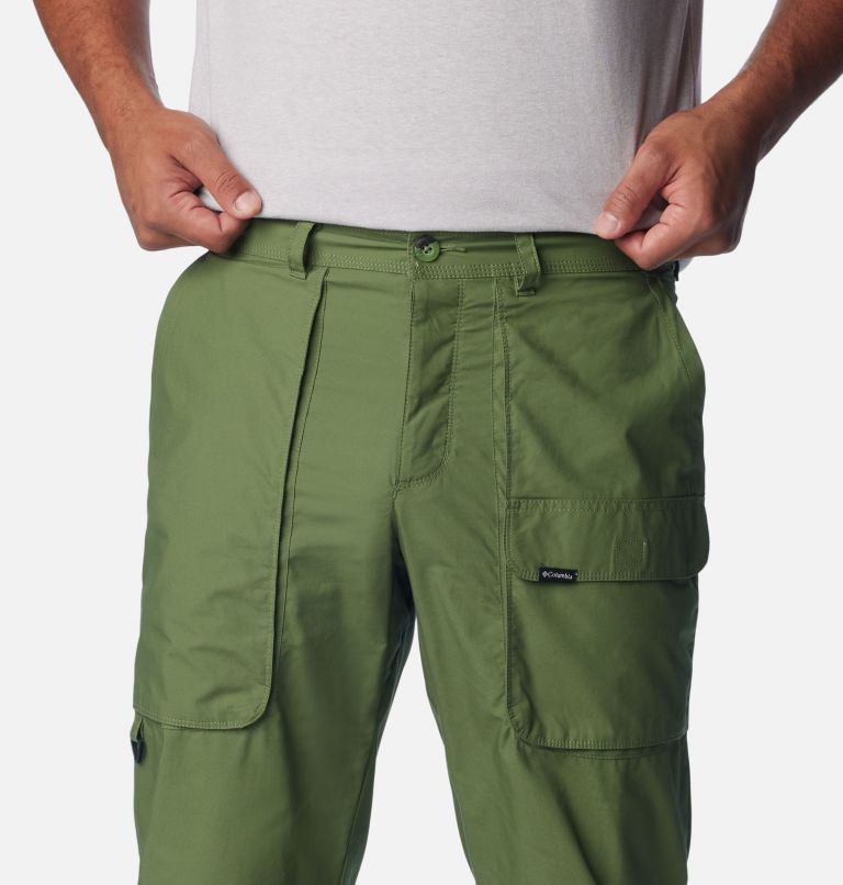 Pantalón cargo de popelina Mujer, Verde