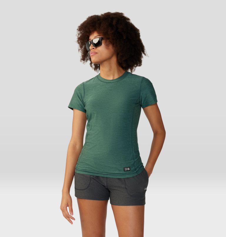 Thumbnail: Women's Chillaction Short Sleeve, Color: Aqua Green Heather, image 5