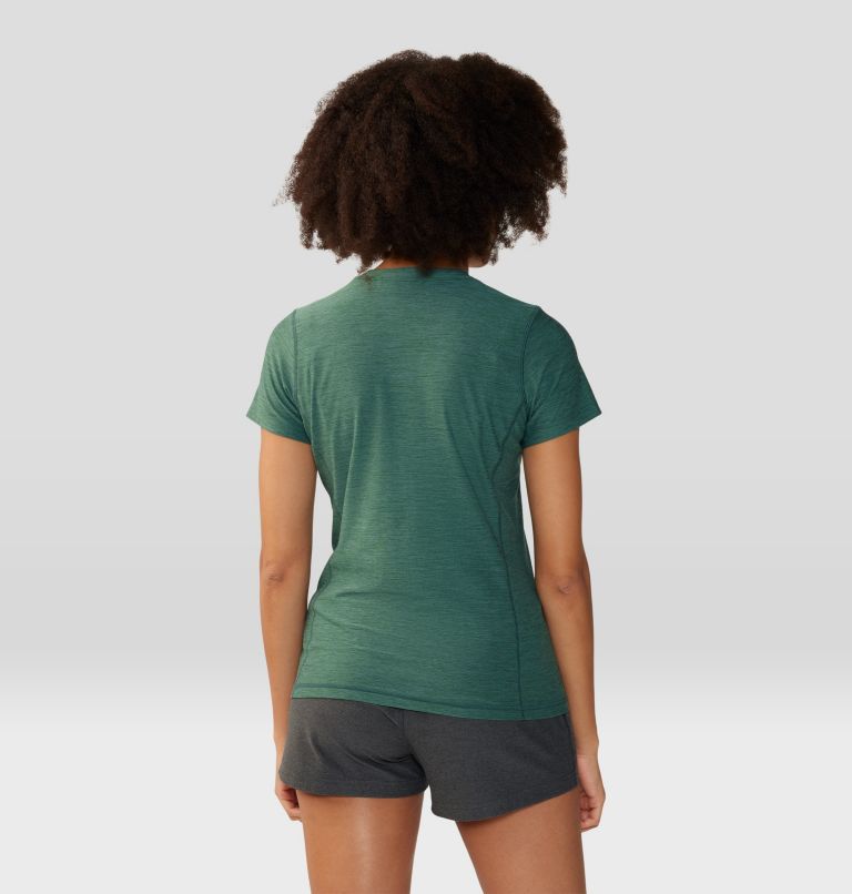 Women's Chillaction Short Sleeve, Color: Aqua Green Heather, image 2