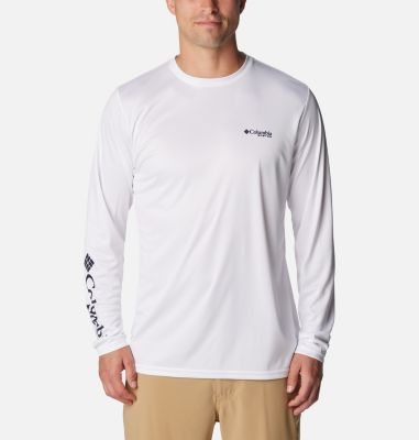 Men's PFG Terminal Tackle™ Fins and Stripes Long Sleeve Shirt | Columbia  Sportswear