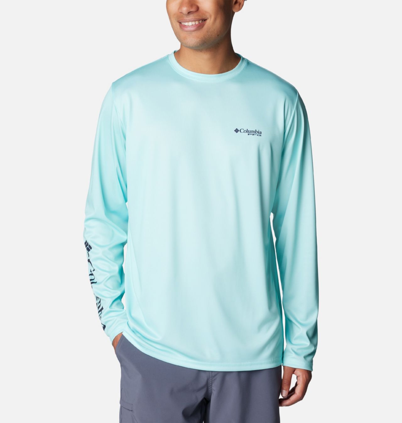 Men's PFG Terminal Tackle™ Fins and Stripes Long Sleeve Shirt 1