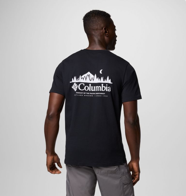 Men's Hageman Graphic Technical T-Shirt, Color: Black, Heavenly Horizons, image 1