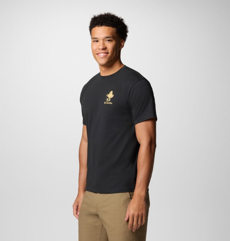 Men's Hageman Graphic Technical T-Shirt, Color: Black, Hike On, image 3