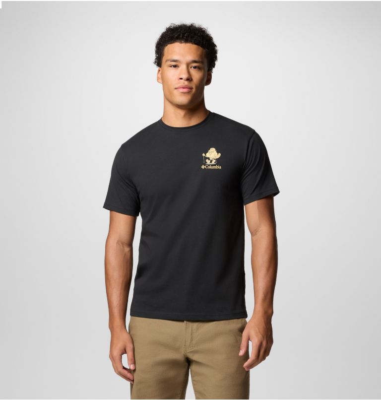 Men's Hageman Graphic Technical T-Shirt, Color: Black, Hike On, image 1