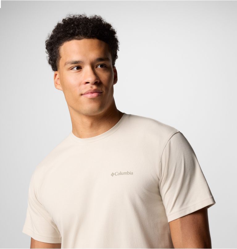 Men's Hageman Graphic Technical T-Shirt, Color: Dark Stone, Heavenly Horizons, image 4