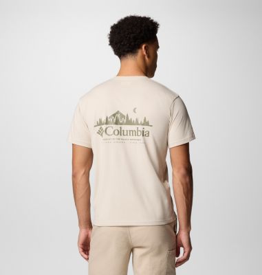 Men's Hageman Graphic Technical T-Shirt, Color: Dark Stone, Heavenly Horizons, image 1