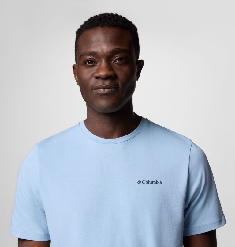 Men's Hageman Graphic Technical T-Shirt, Color: Ripple Blue, Heavenly Horizons, image 4
