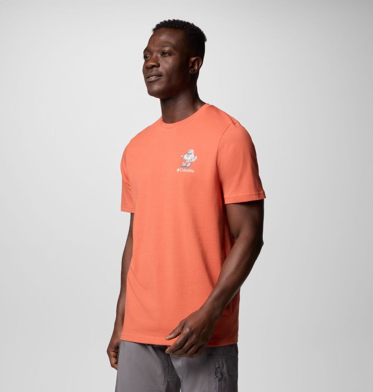 Men's Hageman Graphic Technical T-Shirt, Color: Tuscan, Hike On, image 3