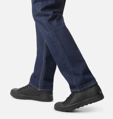 SOREL METRO II Low Men's Waterproof Sneaker, Color: Black, Sea Salt