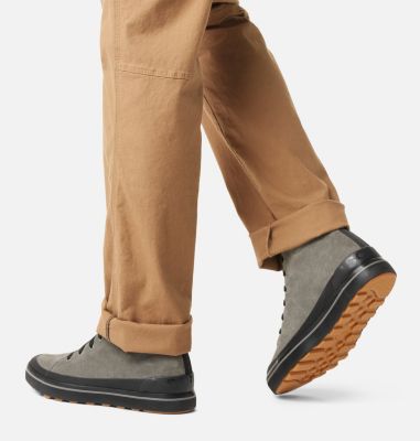 SOREL METRO II Chukka Men's Waterproof Sneaker, Color: Quarry, Black