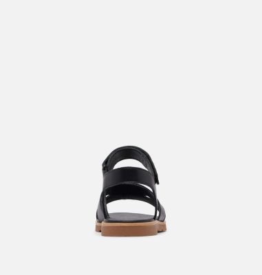 Women's Ella III Ankle Strap Flat Sandal, Color: Black, Gum 2, image 3