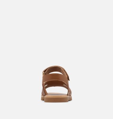 Women's Ella III Ankle Strap Flat Sandal, Color: Velvet Tan, Gum 2, image 3