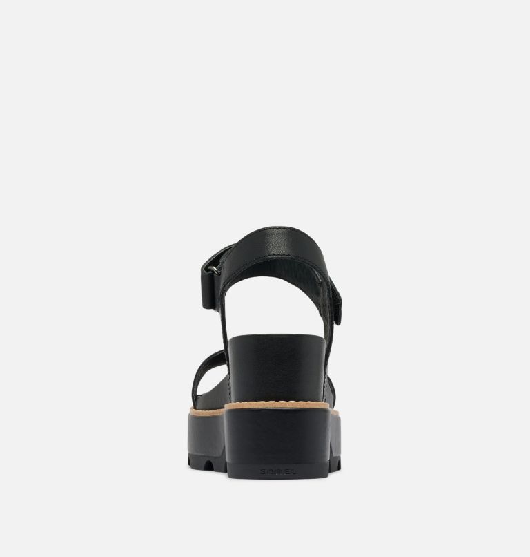 JOANIE IV Y Strap Wedge Women's Sandal, Color: Black, Sea Salt, image 3