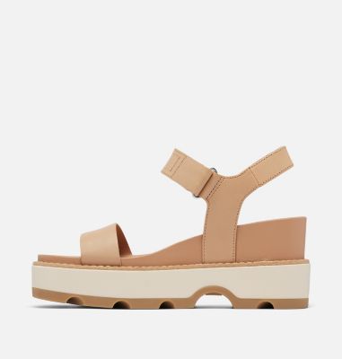 JOANIE IV Sandales compensées à bride en Y pour femme, Color: Honest Beige, Bleached Ceramic, image 16