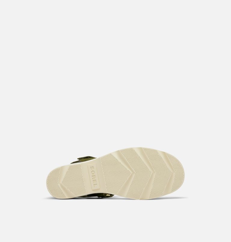 JOANIE IV Y Strap Wedge Women's Sandal, Color: Utility Green, Honey White, image 6