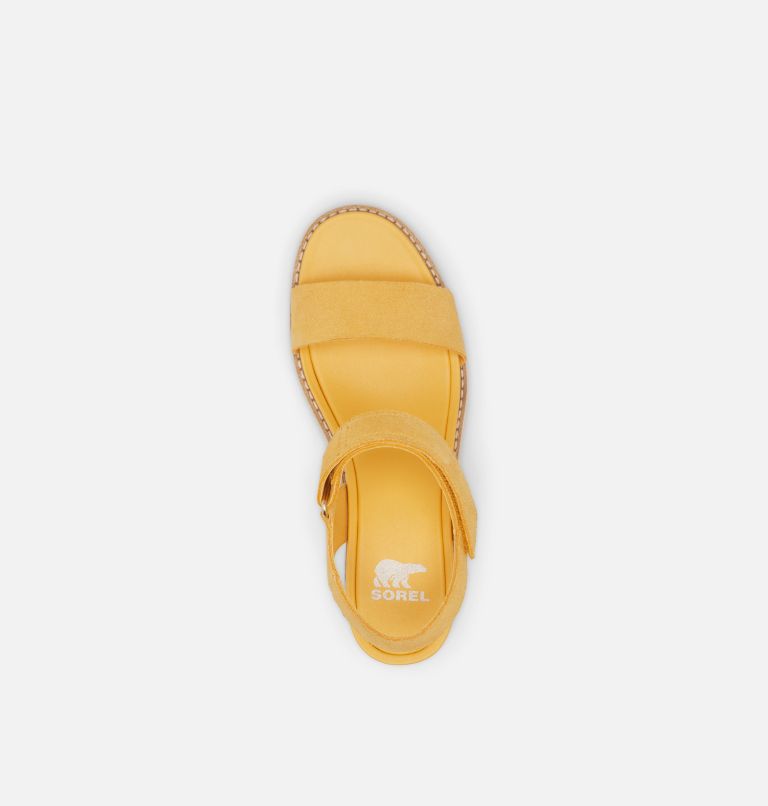 JOANIE IV Y Strap Wedge Women's Sandal, Color: Yellow Ray, Honey White, image 5