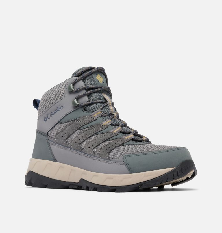 Men’s Strata Trail Mid WP Boot, Color: City Grey, Savory, image 3