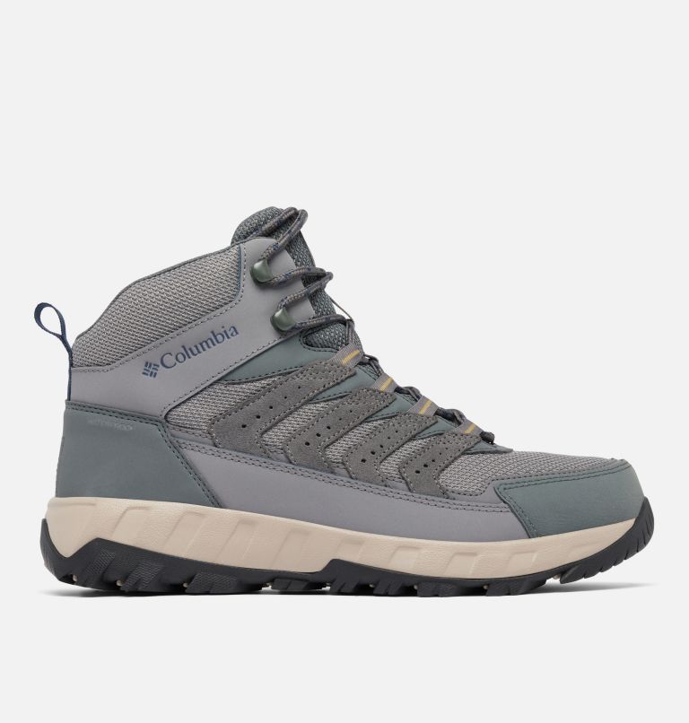 Men’s Strata Trail Mid WP Boot, Color: City Grey, Savory, image 1