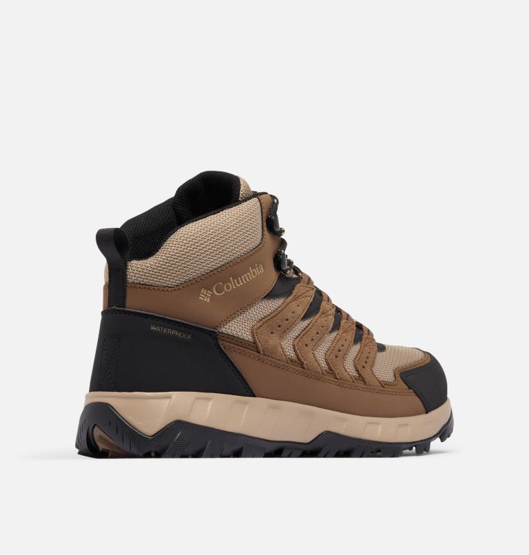 Men’s Strata Trail Mid WP Boot, Color: Dark Brown, Khaki II, image 9