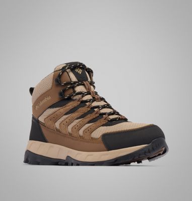 Men’s Strata Trail Mid WP Boot, Color: Dark Brown, Khaki II, image 7