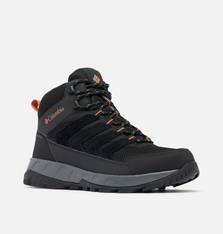 Men’s Strata Trail Mid Waterproof Boot - Wide, Color: Black, Owl, image 3