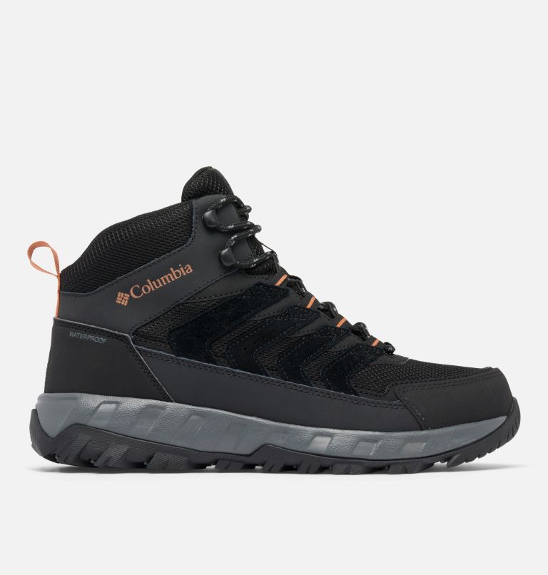 Men’s Strata Trail Mid Waterproof Boot - Wide, Color: Black, Owl, image 1