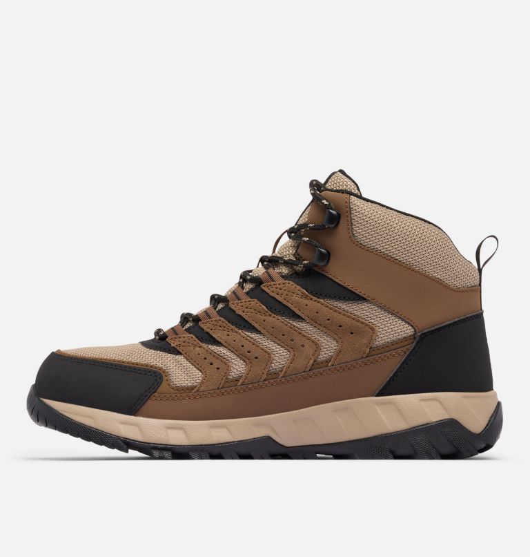 Men’s Strata Trail Mid Waterproof Boot - Wide, Color: Dark Brown, Khaki II, image 6