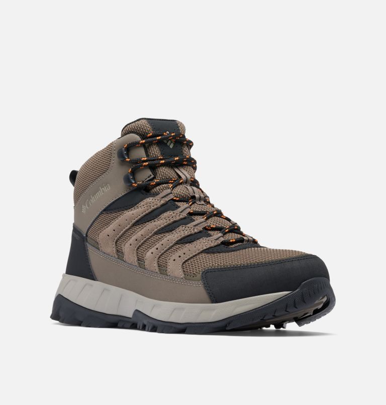Men’s Strata Trail Mid Waterproof Boot - Wide, Color: Mud, Desert Sun, image 3