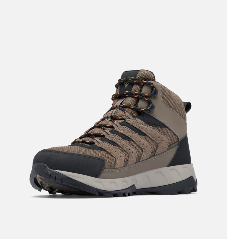 Men’s Strata Trail Mid Waterproof Boot - Wide, Color: Mud, Desert Sun, image 7