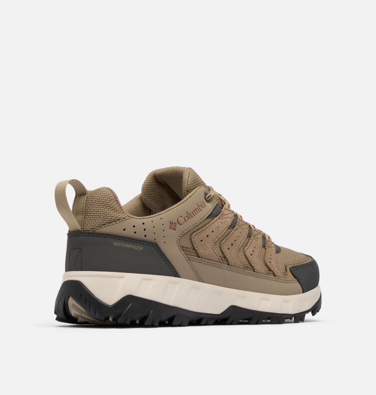 Men's Strata Trail Low Waterproof Shoe, Color: Pebble, Spice, image 9