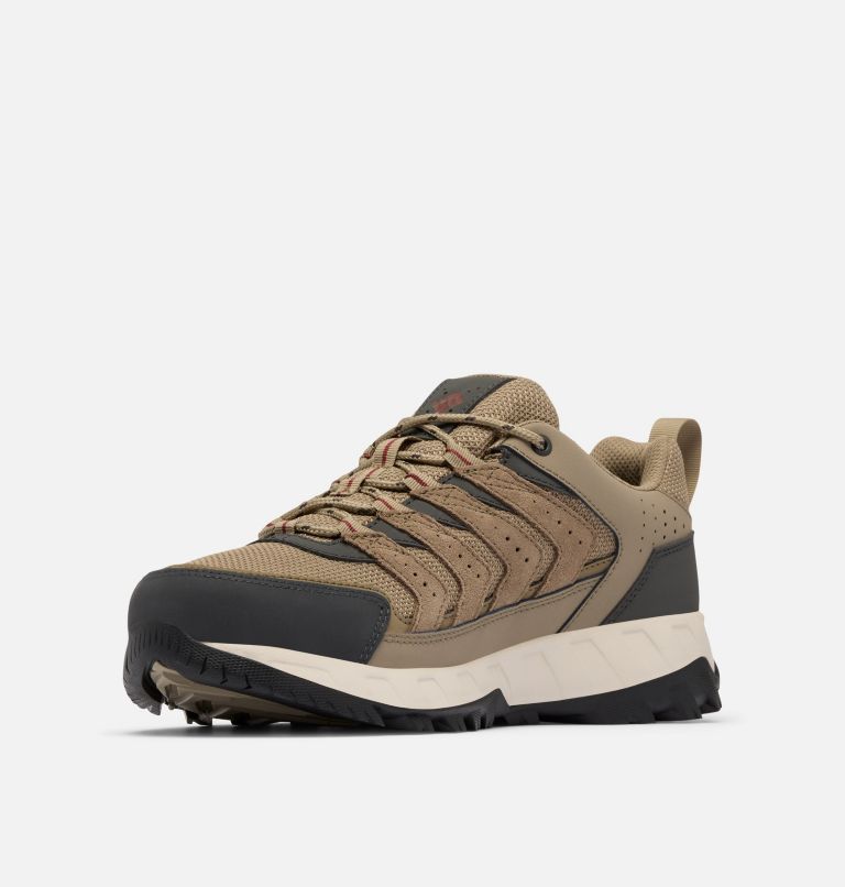 Men's Strata Trail Low Waterproof Shoe, Color: Pebble, Spice, image 7