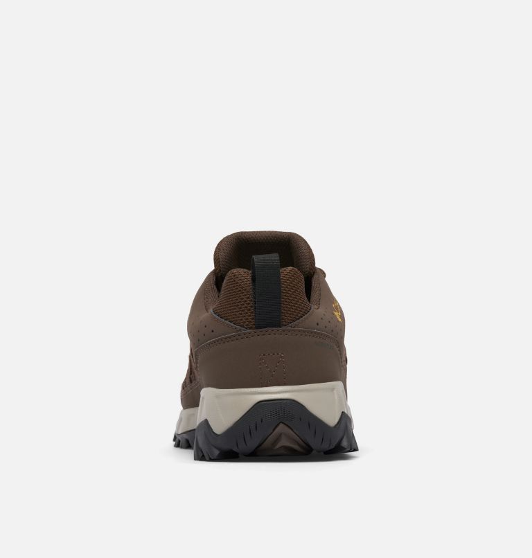 Men's Strata Trail Low Waterproof Shoe, Color: Cordovan, Golden Yellow, image 2